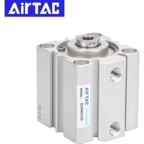 Airtac Original Thin Air Cylinder SDA40 Series Pneumatic Compact SDA40X5X10X15X20X25X30X35X40X45X50X55X60