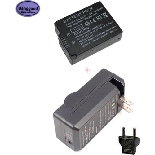 Banggood 7.2V 1800mAh EN-EL21 ENEL-21 ENEL21 EN EL21 Digital Camera Battery For Nikon 1 V2,1V2,SingleMacro Coolpix A J1