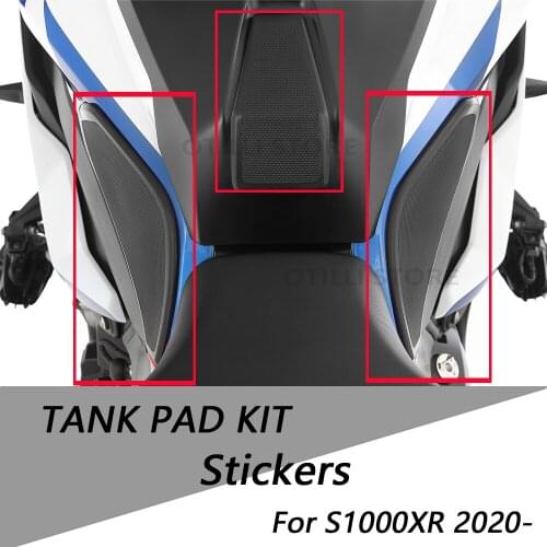 Motorcycle Stickers Decals Fuel Oil Tank Protector Pads Kit Black Decoration Accessories For BMW S1000XR S 1000 XR 2020