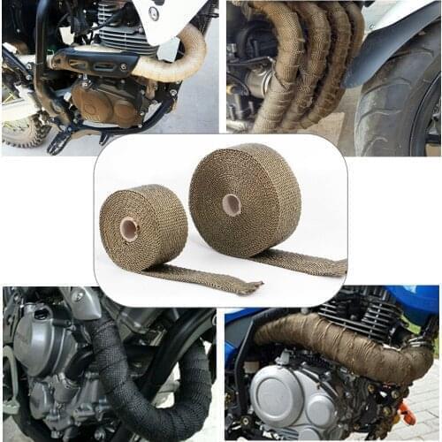 Car Moto Exhaust Manifold Heat Insulation Glass Fiber Thermal Wrap Tape FOR Honda xr650r twister 250 xr250 shadow vt750 dax 70