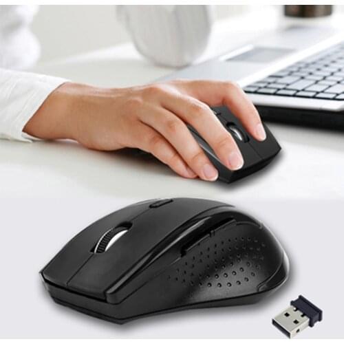 USB Wireless Bluetooth Mouse 1200DPI Optical Gaming Mouse Wireless for Laptop 2.4GHz 6 Keys Mice with USB Receiver Drop Shipping