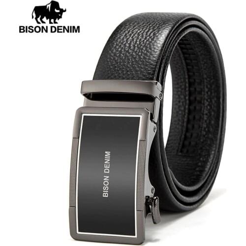 Кожаные ремни для мужчин BISON DENIM China At AliExpress