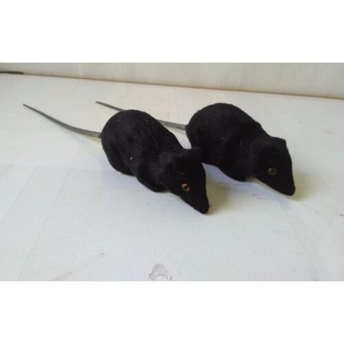 Plastic&furs simulation black mouse about 10cm model one lot/ 2 pcs handicraft funny prop gift d2083