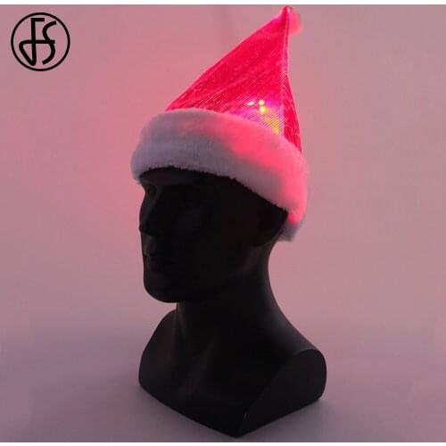 FS 2020 Trendy Christmas LED Hat Festival Gift Beanie Cap For Women Men Halloween Party Hat Light Hip Hop Caps Design Bonnet