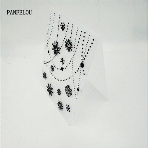 HOT plastic snowflake craft card making paper card album wedding decoration clip Embossing folders