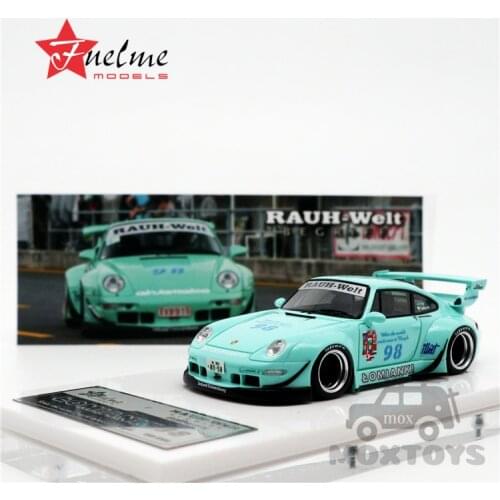 Fuelme 1:64 RWB 993 Lomianki #98 Green Resin Model Car