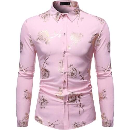 Mens shirts, long-sleeved shirts for men, printed shirts, spring menswear, tops for men