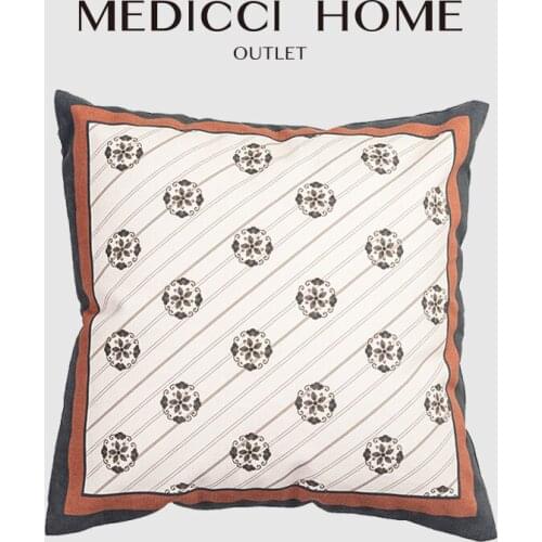 Medicci Home Cushion Cover Medieval Motifs Oriental Ethnic Geometric Decorative Throw Pillow Case Living Room Sofa Chair Couch