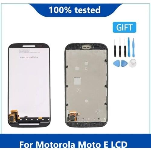 Original Display 4.3" For Motorola Moto E LCD Touch Screen Digitizer Assembly XT1021 XT1022 XT1025 LCD Display Repair With Frame