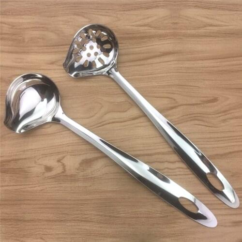 Hot Pot Soup Ladle Spoon Duck Mouth Shaped Spoon Stainless Steel Long Handle Hanging Tableware Scoop Ladle Cooking Tools