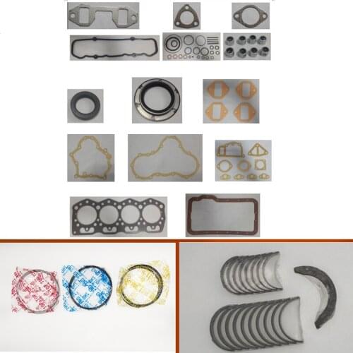 Complete overhaul full gasket set kit main crankshaft connecting bearing piston ring kit for Mitsubishi Fuso engine 4DR5 2659cc