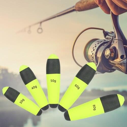 OOTDTY 5 pcs/pack EVA Foam Bobber Float Floatability Saltwater Fishing Buoys Catfish Pique Floats Live Bait