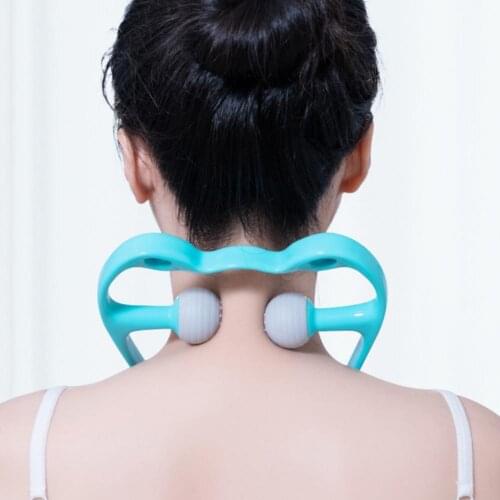 Neck Roller High Elasticity Anti-Slip Manual Pressure Point Therapy Neck Massage Relieve Tool for Home Use Yoga Fitness