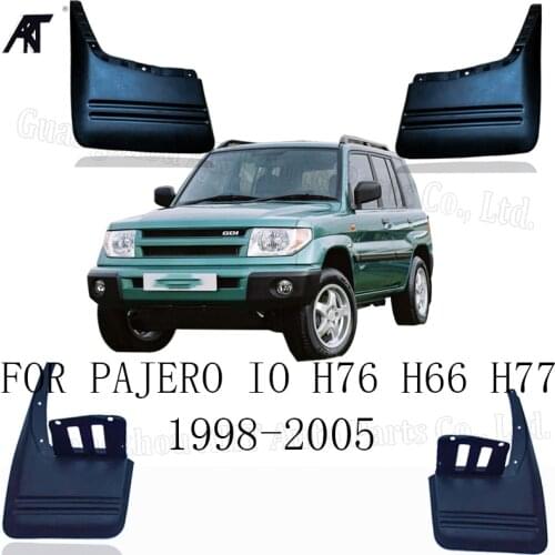 Mud Flap For 1998- 2005 JDM MITSUBISHI PAJERO IO H76 H66 H77 Front Rear Molded Car Mud Flaps Mudflaps Splash Guards