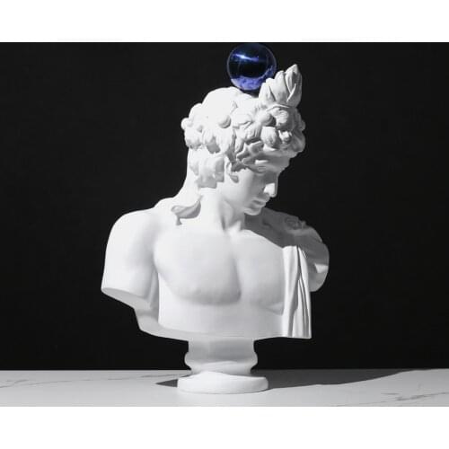 Modern Minimalist Large 61cm Apollo Character Sculpture Soft Decoration Statue Home Room Hotel Sales Office Hotel Art Decoration