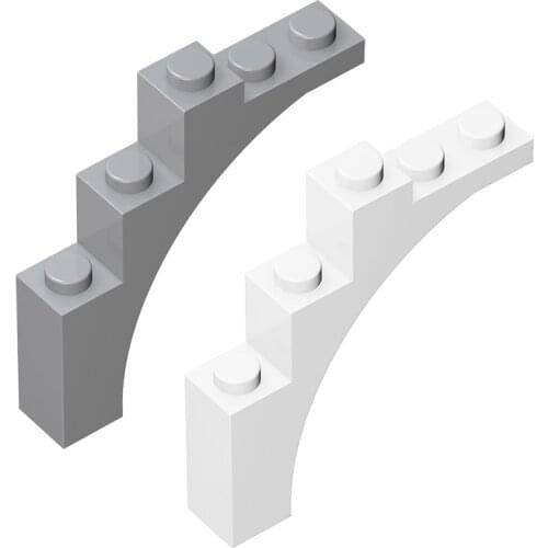 10PCS High-Tech Assembles Particles 76768 2339 14395 1x5x4 Curved Bricks Building Blocks Assembly Part Toy For Children Gift