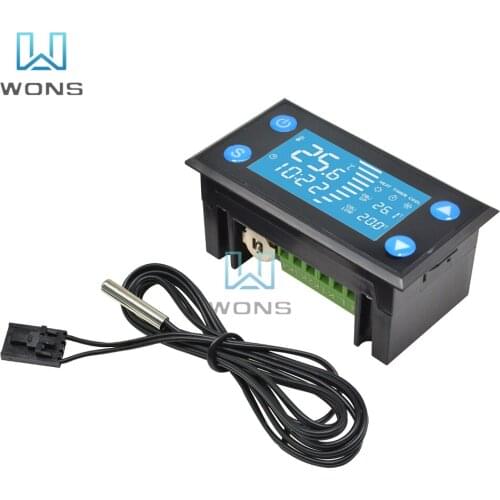 High Precision W1213 Intelligent Digital Display Thermostat AC110-220V Temperature Controller with NTC Sensor for Aquarium