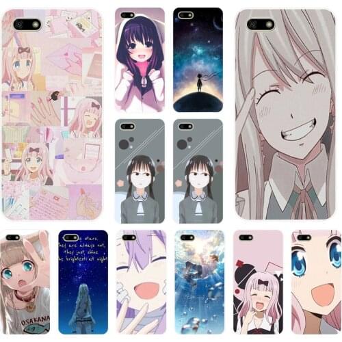 Back Cover Bumper Phone Case 11 Silicon Soft Tpu Anime girl japan cute faces 5.7 7c 5.7 7x Cases for Huawei Honor 7A 5.45 Pro