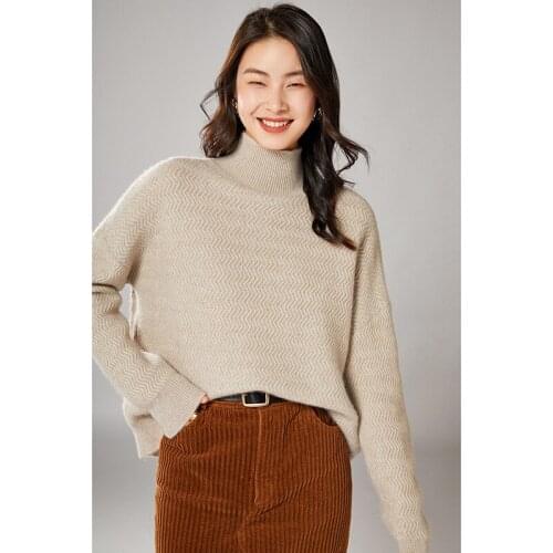 Womens Fashion Plus Size Knitted Sweater Winter Loose Sweater Pullover Cashmere Knitwear Outer Wear Fashion Wool Sweater