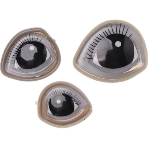 10 Sets Funny Cartoon Triangle Plastic Eyes For Teddy Bear Dolls Toy Animal Dolls Accessories