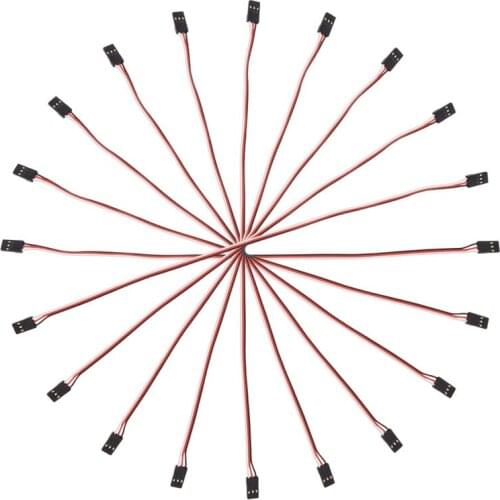 10pcs 10cm Quadcopter Extension Servo Lead Futaba JR Male To Male Wire Cable RC C5AF