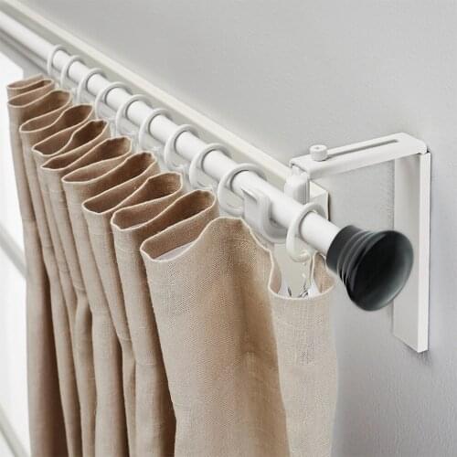 4 Pcs Black 28mm Inner Dia. Window Drapery Curtain Rod End Head Finials