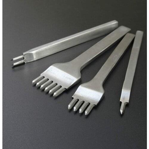 4Pcs/set 3/4/5mm Leather Craft Tools Hole Punching Stencil For Leather Hole Punch Tool For DIY Leather Handwork Accessories