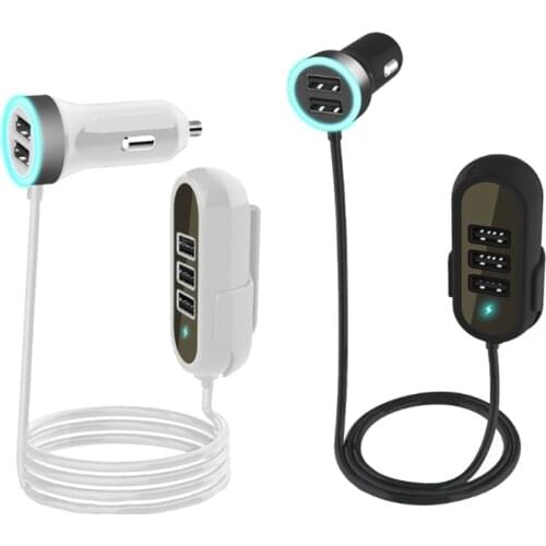 5 USB Charging Ports PC Fire Prevention Materials Durable and Sturdy Anti-Scrach