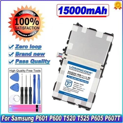 LOSONCOER T8220E 11500mAh Battery for Samsung GALAXY Note 10.1 Tab Pro 10.1 P600 P601 P605 SM-P607 SM-T520 SM-T525 Batteries