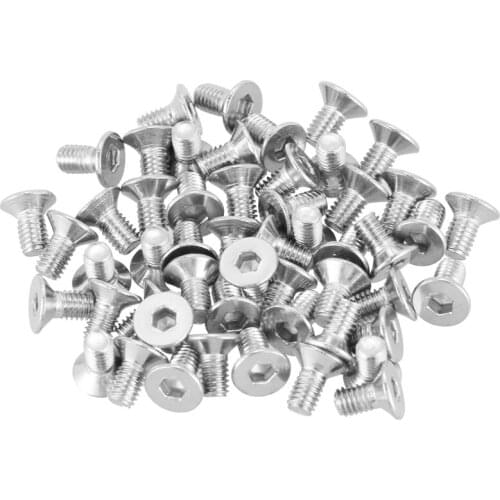 M3 x 6mm Hex Socket Countersunk Flat Head Screw Bolts 50pcs