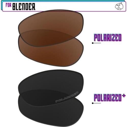 EZReplace Polarized Replacement Lenses for - Oakley Blender Sunglasses - Black P Plus-Brown P