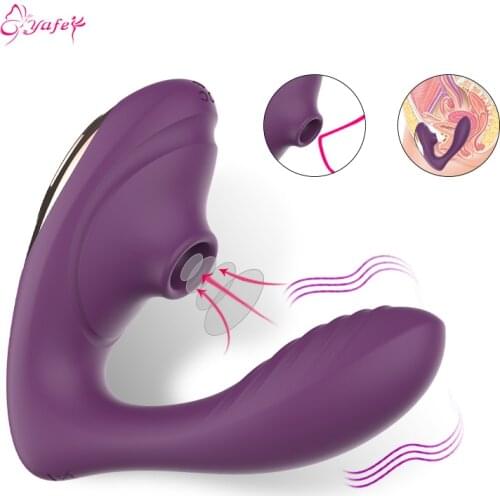 G Spot Nipple Dildo Vibrator Clit Stimulation Sucking Lick Vagina Sucker Vibrators Sex Oral Adult Sex Toys for Women Masturbator