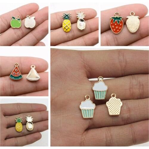 Jewelry findings components Drip Food Charms for bracelets charm pendant