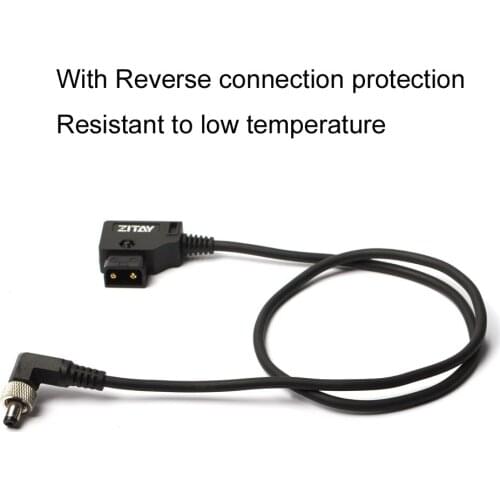 D TAP D-Tap Male To Locking DC 5.5x2.5mm Monitor Right Angle Power Cable for Video Devices Touchscreen Display