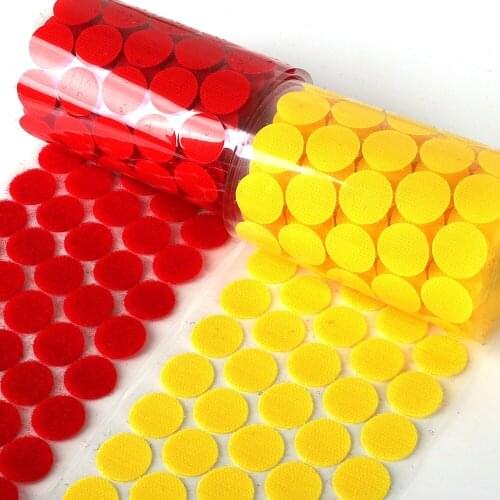 10/15/20/25/30MM Adhesive Adhesive Dots 100 Hook and Loop Fastener Back Strong Magic Sticker Tape DIY Home Sewing Accessories