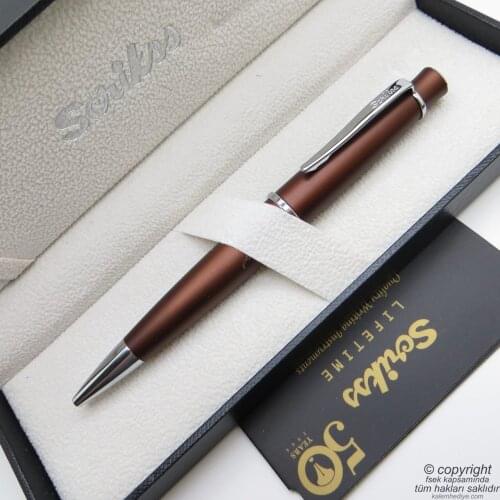 Scrikss 62 Coffee Ballpoint Pen | Scrikss Pen | İsme Special Pen | Gift Pen
