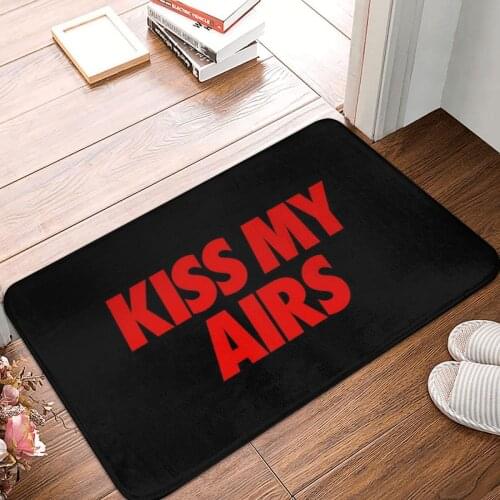 Kiss My Airs BRED Doormat Carpet Mat Rug Polyester Non-Slip Floor Decor Bath Bathroom Kitchen Bedroom 40x60
