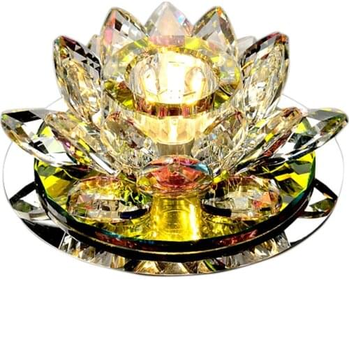 ANTINIYA Crystal LED Ceiling Light Modern LED Crystal Lamp Aisle Light Lamp Hall Lighting 3W AC90-260V Pumpkin Lotus Lights