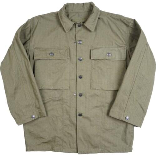 US Army HBT Jacket Replica WW2 Land Force Coat Running Shirt For Men Training Uniform Outdoor Blouse Windbreaker