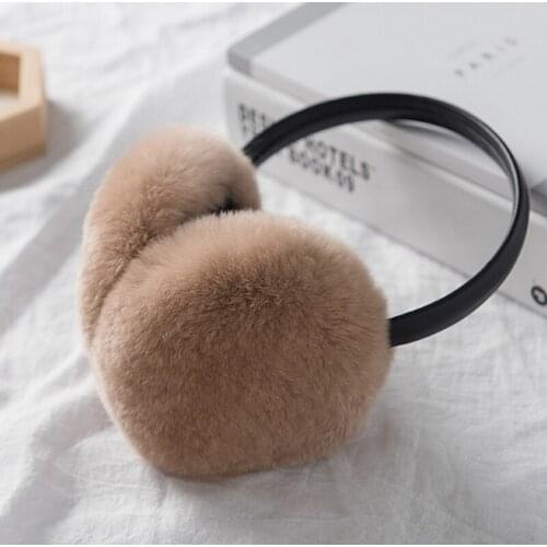 Free Shipping New Unisex Rex Rabbit Fur Earflap Genuine Fur Earflap Real fur Winter Fur Ear Muff 6 colors Wholesale Retail OEM