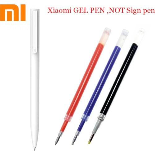 Original Xiaomi Mi Mijia 1 PCS Retail Gel Pen No Cap Black Ink Writing Pen Smooth Switzerland Refill MiKuni Japan OEM Blue/Black