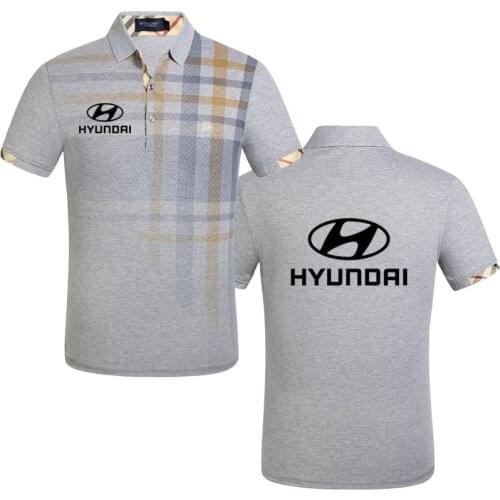 New Fashion Loose Men Polo Shirt Hyundai cotton Summer Polo Shirt Streetwear Fashion Male Clothes Business Tops Clothes
