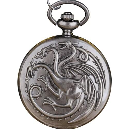 Steampunk Grey/Bronze Game Theme Quartz Pocket Watch Men Women Necklace Pendant Clock CF1258