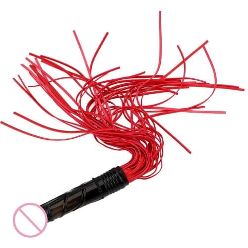 SM Play Spanking Paddle PU Leather Whip Roleplay Adult Game Dildo Shape Handle Flirting Whip Adult product Sex Toys for Couple