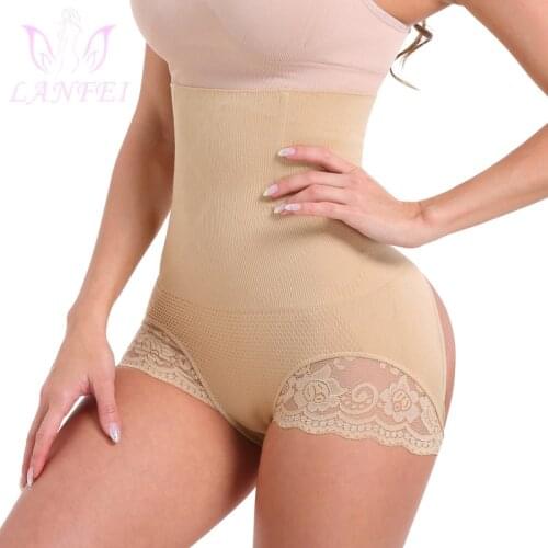 LANFEI Women High Waist Trainer Body Shaper Tummy Control Panties Butt Lifter Strap Postpartum Slimming Push Up Panty Shapewear