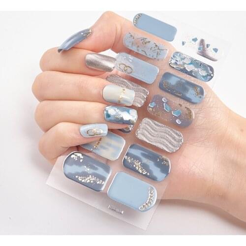 Patterned Nails With Creative Nail Polish Nail Art Stickers 2020 Women Salon Full Beauty Sticker For Nails Nail Accesoires