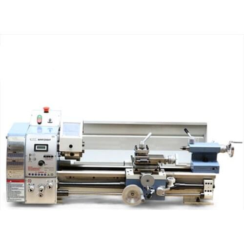 1100W Miniature Lathe Small Household Multifunctional Metal Lathe Stainless Steel Woodworking Machine Tool Woodworking Lathe