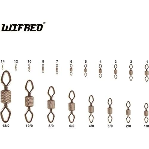 [500pcs] Diamond Eye Rolling Swivel Carp / Catfish / Sabiki Rigging Swivels Factory Wholesale / Retail 1 2 4 6 8 1/0 2/0 4/0 6/0