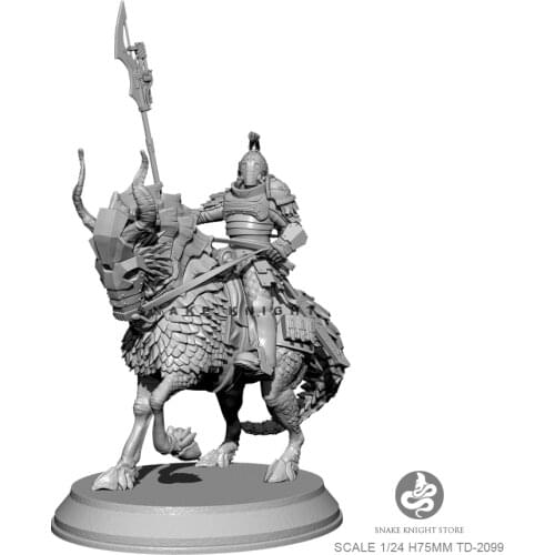 85MM Resin model kits Soldier Knight self-assembled TD-2099