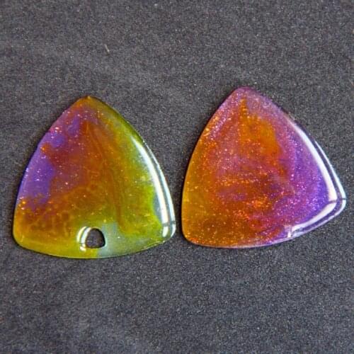 A0NF Guitar Picks Epoxy Resin Molds Guitar Plectrums Casting Mold Jewelry Making Molds for DIY Guitar Thumb Finger Picks